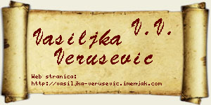 Vasiljka Verušević vizit kartica